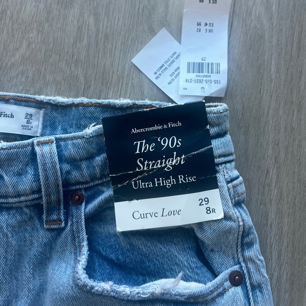 Abercrombie ultra high rise curve love Jean